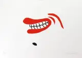Henryk Tomaszewski, Usta, 1996, serigrafia barwna, papier