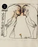 Karol Wieczorek, Bliźnięta z cyklu Znaki Zodiaku, 1985, linoryt, kredki, papier kremowy