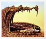 Przyjemności smoka by Jacek Yerka, 1995, giclee, sold Nov 2004