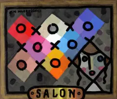 Jan Mlodozeniec, Salon, lata 90, gwasz, papier
