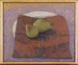 Piotr Kondrad, Martwa natura z gruszkami, 1998, olej, płótno