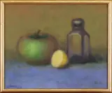 Piotr Kondrad, Martwa natura z jabłkiem, 1995, olej, płótno