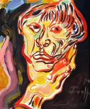 Autoportret by Andrzej Fogtt, 1997, olej, płótno, sold Oct 2004