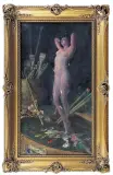 Hans Holtzbecher, W pracowni - Wizja artysty, ok. 1900, olej, płótno