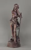 Henri Honoré Plé, Dawid Zwycięzca, koniec XIX w., brąz patynowany