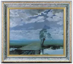 Stefan Popowski, Noc Księżycowa, ok. 1910, olej, płótno