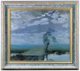 Stefan Popowski, Noc Księżycowa, ok. 1910, olej, płótno