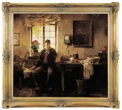 Herman Schmidtmann, List, ok. 1930, olej, płótno