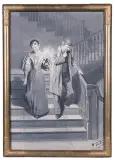 Max Flashar, Na Schodach, 1896, tusz, papier