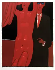 Jerzy Nowosielski, Portret ślubny, 1998, serigrafia barwna, papier