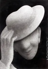 Jerzy Czerniawski, Mężczyzna w kapeluszu, 2002, litografia, papier