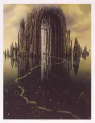 Jacek Yerka, Katedra, 1996, serigrafia barwna, papier