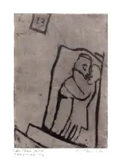 Leopold Lewicki, Miłość pod trzynastką (Zakochani), ok. 1932, miękki werniks, papier