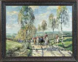 Wilhelm Westerop, Wyjazd na polowanie, olej, płótno