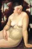 Julian Skangiel, Akt, lata 1925-1931, olej, sklejka