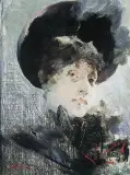Franciszek Żmurko, Portret damy w kapeluszu
