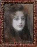 Teodor Axentowicz, Rudowłosa (portret Henrietty Fouquier)