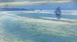 Julian Fałat, Laguna wenecka, 1903, pastel, karton