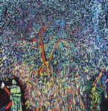 Święty Andrzej Apostol by Andrzej Fogtt, 1988, olej, płótno, sold Sep 2004