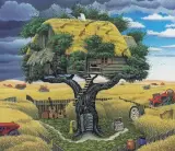 Bez tytułu by Jacek Yerka, 1999, pastel, karton, sold Sep 2004