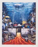 Kuchnia oceaniczna by Jacek Yerka, 1998, giclee, sold Sep 2004