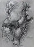 Bez tytułu by Franciszek Starowieyski, 1994, pastel, papier, sold Jun 2004
