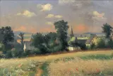 Paul Brandenburg, 69.Kwitnąca łąka koło wsi w Górach Eifel, ok. 189, olej, tektura