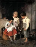 Franz Streitt, Lekarz lalek, 1876, olej, deska
