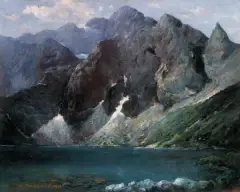 Aleksander Mroczkowski, 59. Morskie Oko, 1921, olej, płótno
