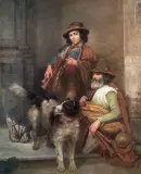 Aleksander Stankiewicz, Wędrowni muzykanci włoscy, olej, płótno
