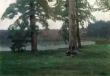 Iwan Trusz, Stare świerki nad wodą