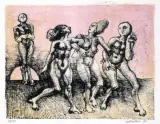 Troika by Jan Lebensztejn, 1966, litografia barwna, papier, sold Jun 2004