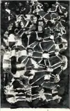 Il. do "Obrotów rzeczy" Białoszewskiego, ok. 195 by Jan Lebensztejn, tusz pióro, pędzel, papier milimetrowy, sold Jun 2004