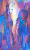 Ryszard Miłek, Kompozycja, lata 90, pastel, papier