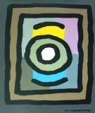 Jan Mlodozeniec, Kompozycja, serigrafia barwna, papier