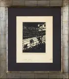 Jerzy Skarżyński, FINISZ, 1953, linoryt, papier