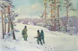 Stanisław Gibiński, Zimą na polowaniu