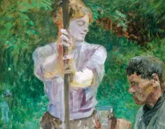 4. U studni by Jacek Malczewski, 1912, olej, tektura, offered May 2004