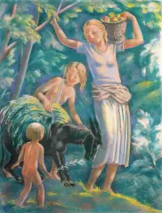 Wacław Borowski, 33. Lato, ok. 1930, pastel, karton