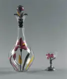 Karafka z kieliszkiem by Autor nierozpoznany, po 1900, srebro, szkło, sold May 2004
