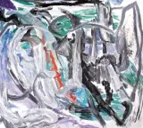 Bez tytułu by Jadwiga Maziarska, 1985, olej, płótno, sold May 2004