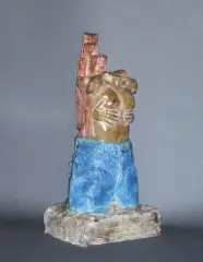 Tomasz Kawiak, Miss kieszeni, 1993, brąz patynowany