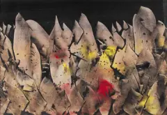 Alfred Lenica, Pejzaż automatyczny 11, 1964, akwarela, tusze, pastel, papier