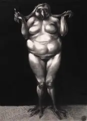 Adam Hoffmann, Pisklątko, 31 III 1974, pastel, papier