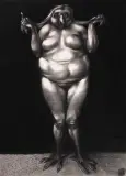 Adam Hoffmann, Pisklątko, 31 III 1974, pastel, papier