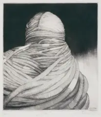 Lina by Krzysztof Witold Skórczewski, 1991, miedzioryt, ruletka, papier, sold May 2004