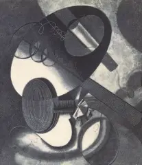 Karol Hiller, Kompozycja heliograficzna (XXIX), ok. 1936-1937, heliografika, papier fotograficzny