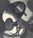 Karol Hiller, Kompozycja heliograficzna (XXIX), ok. 1936-1937, heliografika, papier fotograficzny