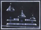 Czarna cerkiew by Jerzy Nowosielski, 1984, olej, płótno, sold Apr 2004