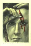 Andrzej Szadkowski, Wymóżdzająca egoperacja, 1995, kredki, ołówek, papier